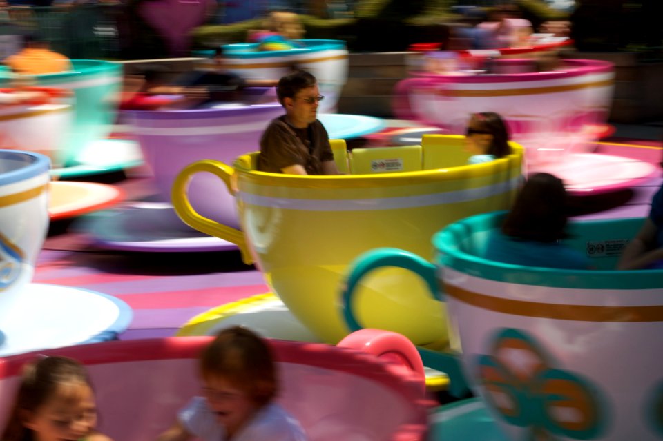 Tea Cups In Motion