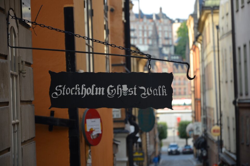 Stockholm street signboard