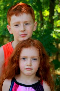 Sister portrait russet