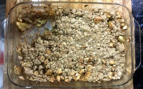 Trying a New Apple Crumble Recipe