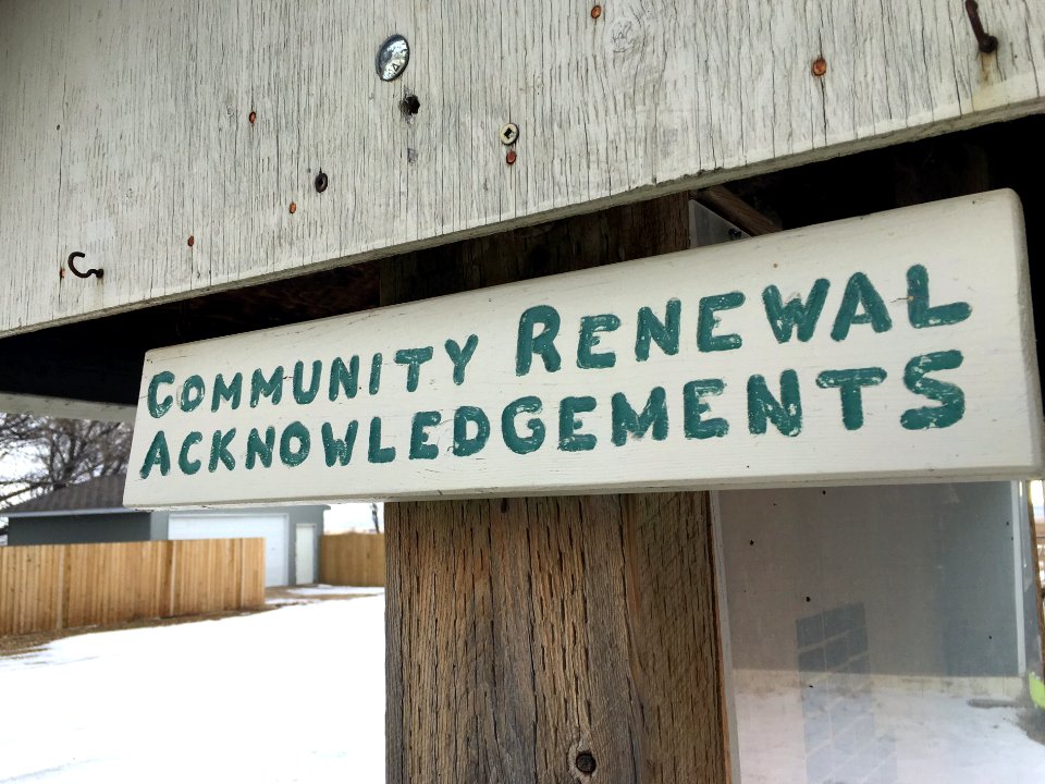 Let's Do Some Community Renewal