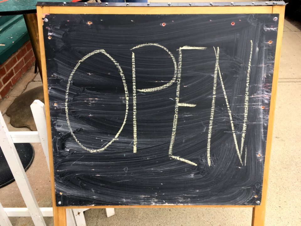 Open As in Chalkboard