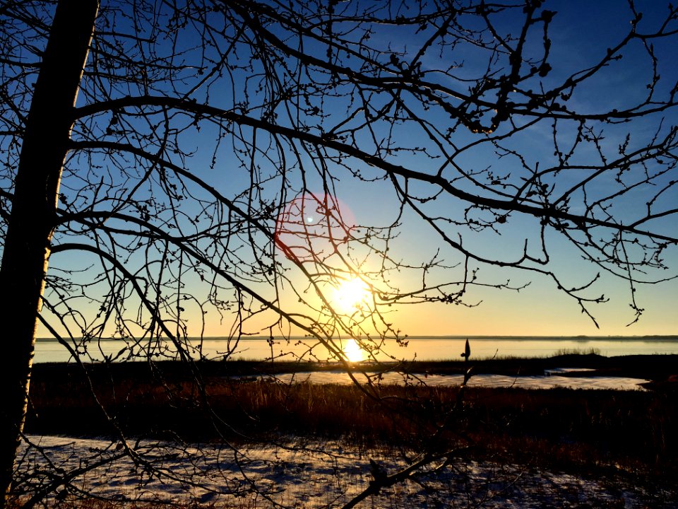 Sundown Over the Lake