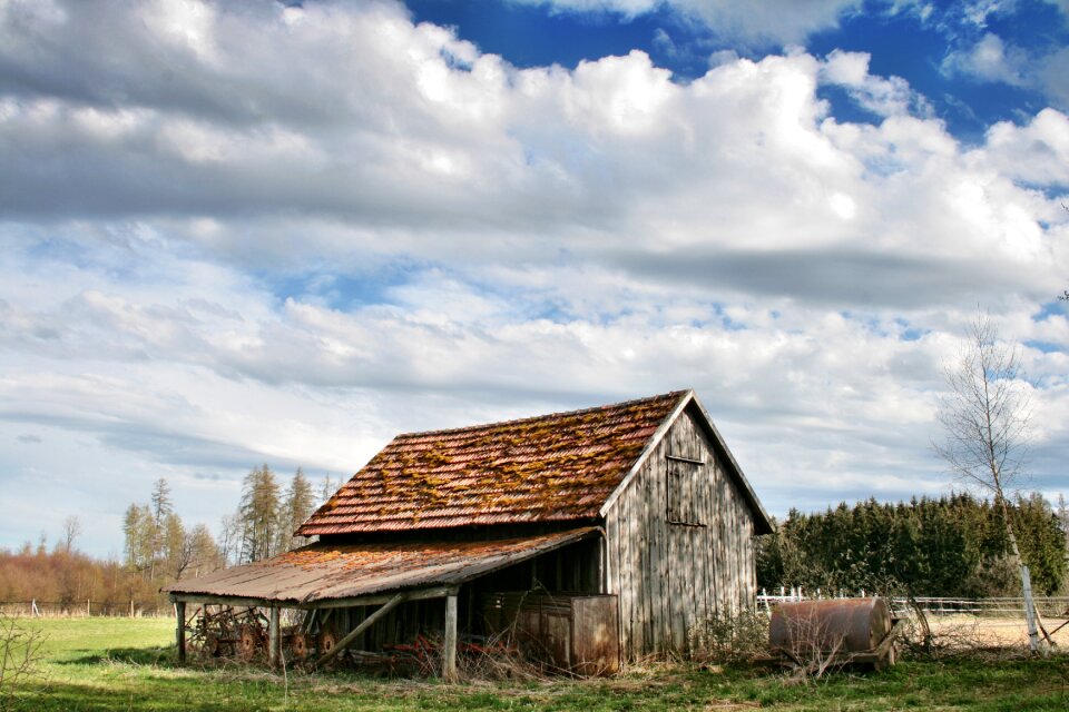 Scale clouds landscape photo