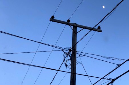 Moon Over Wires photo