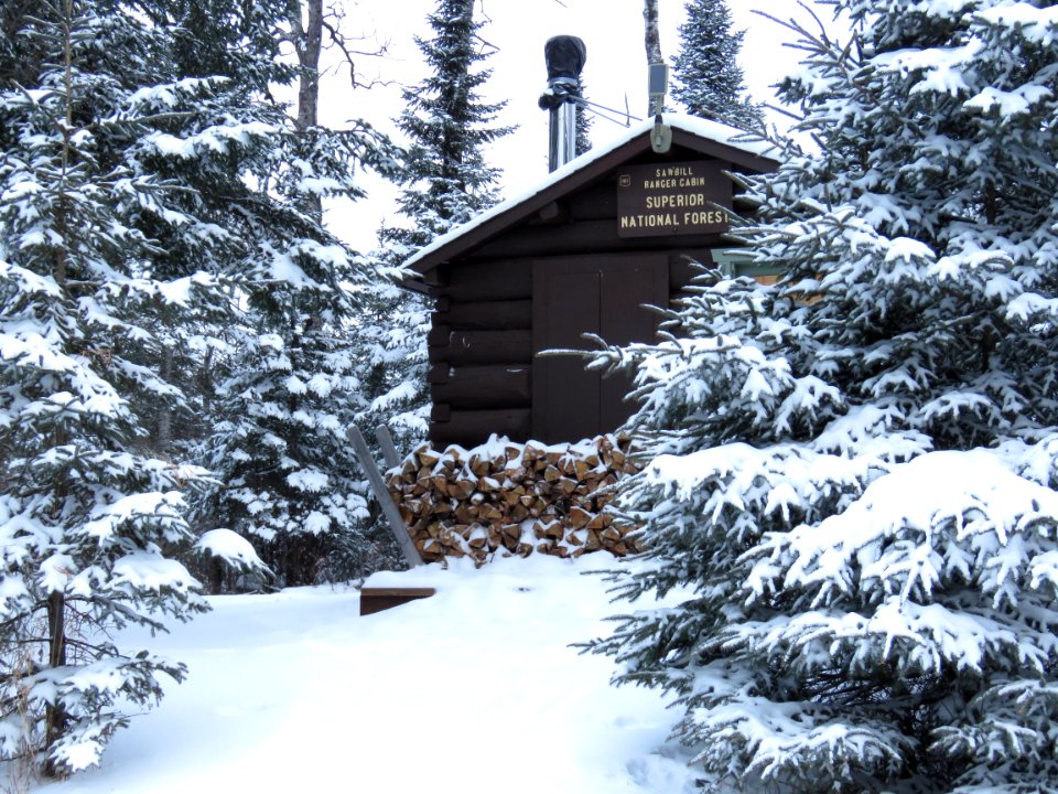 Original Sawbill Ranger Station used as warming house