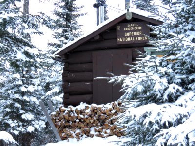 Original Sawbill Ranger Station used as warming house