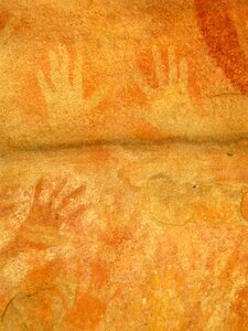 Hand shape blue mountains australia