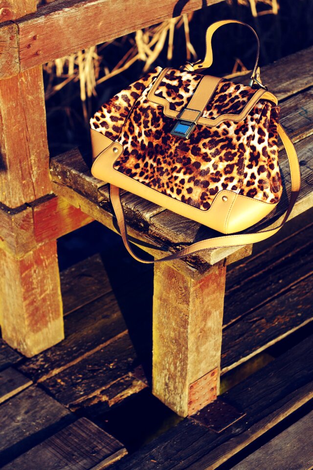 Leopard print bag