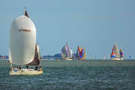 Regatta ships the sail