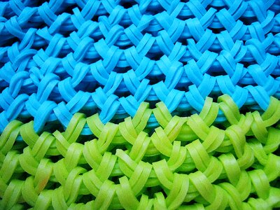 Blue green rubber