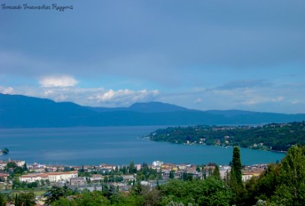 Panoramica Salò Brescia Lombardia Italia