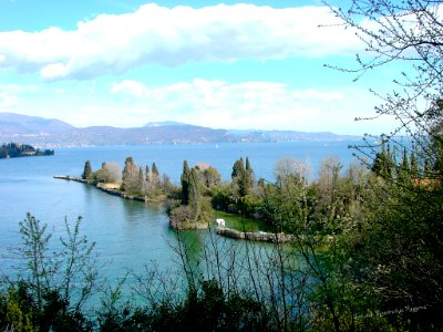 Ripresa dalla Baia del vento Punta dei Crostri Portese San Felice del Benaco Brescia Lombardia Italia photo