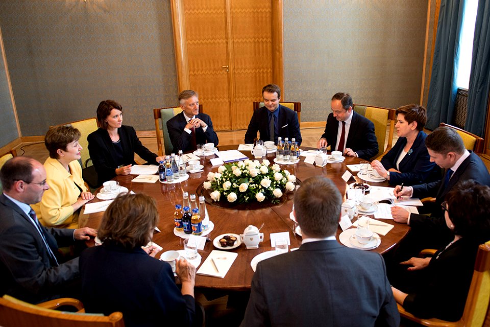 Spotkanie premier Beaty Szydło z wiceprzewodniczącą KE
