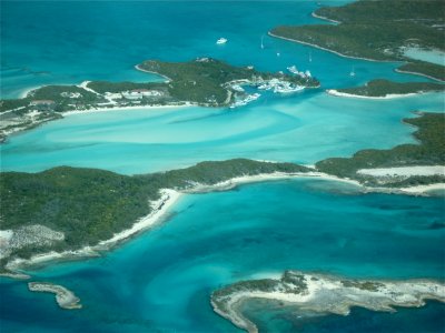 Flying Out over Sampson Cay photo