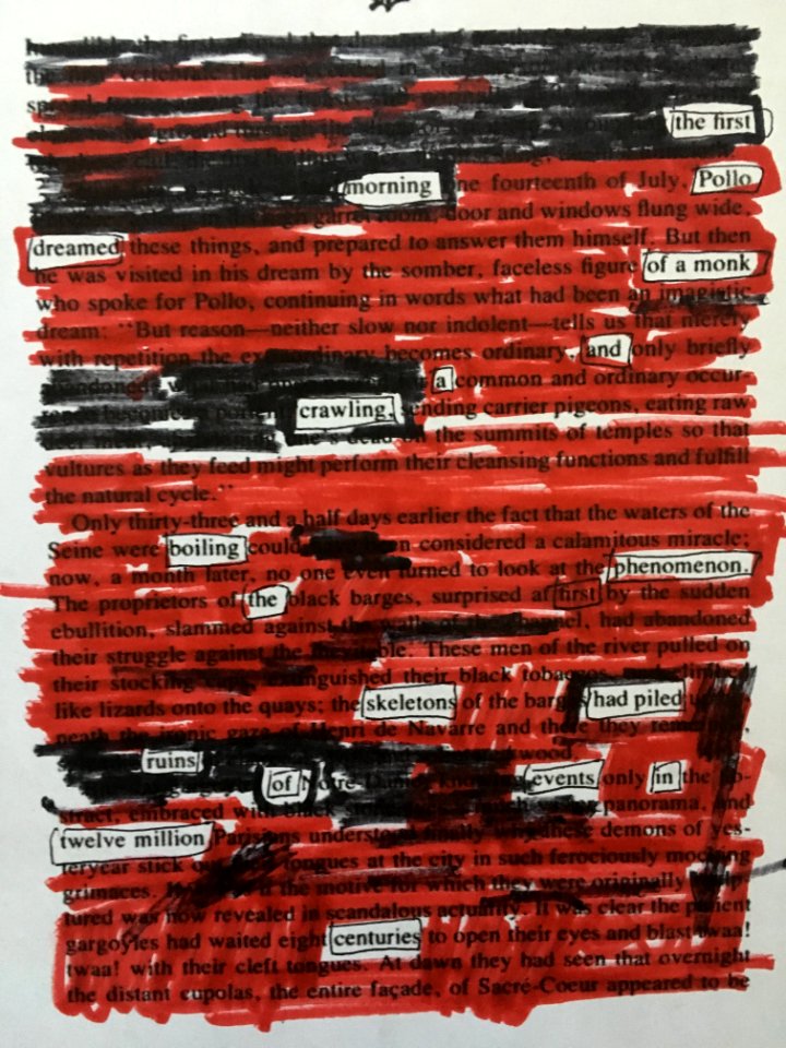 Black / Red Out Poetry