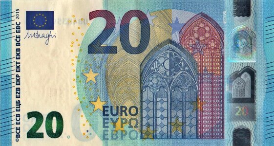 Currency 20 euro new