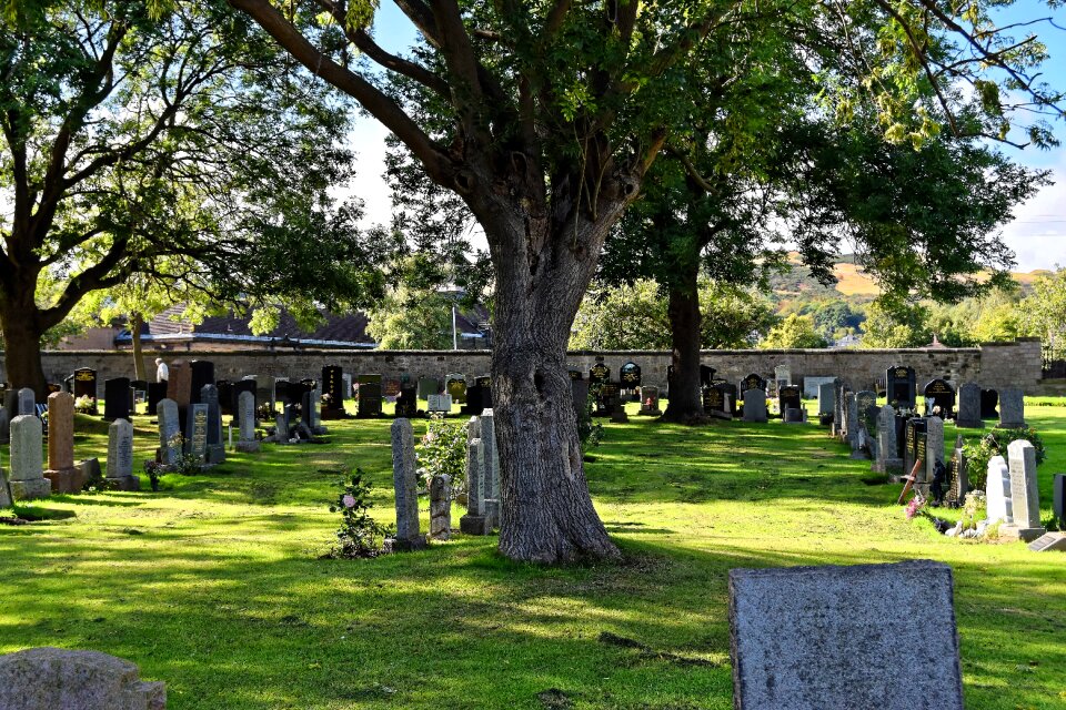 Graveyard tombstone stone