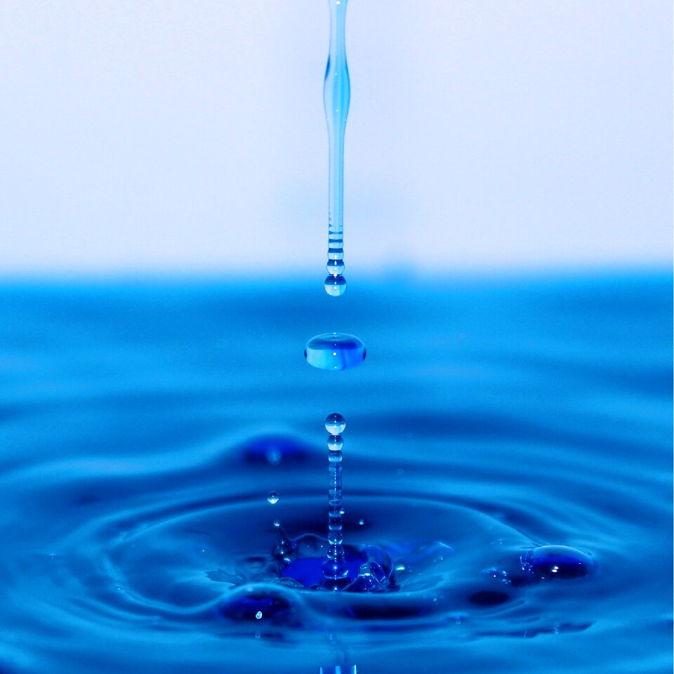 One of a kind water blue