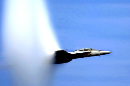 Supersonic aircraft military photo