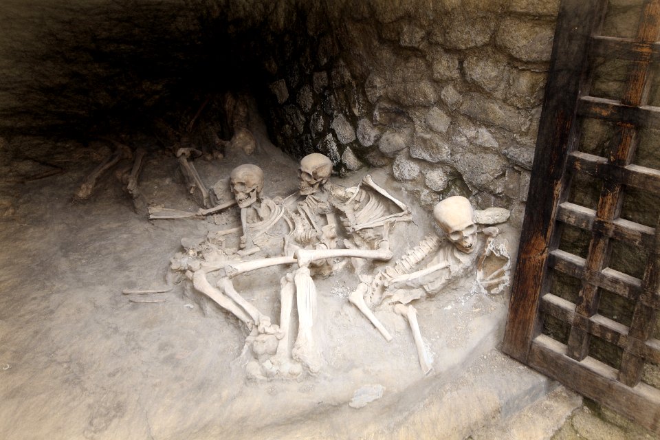 Skeletons in the' Boat Houses', Herculaneum [2}