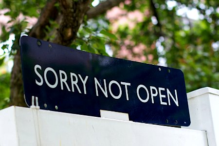 Open is Never Having to Say Sorry photo