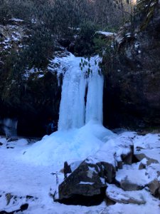 Frozen Grotto Falls, January 2018--Maggie Blake photo