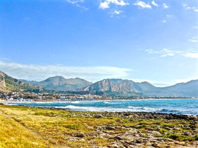 Coast scenic shore