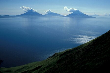 Volcano sea ocean