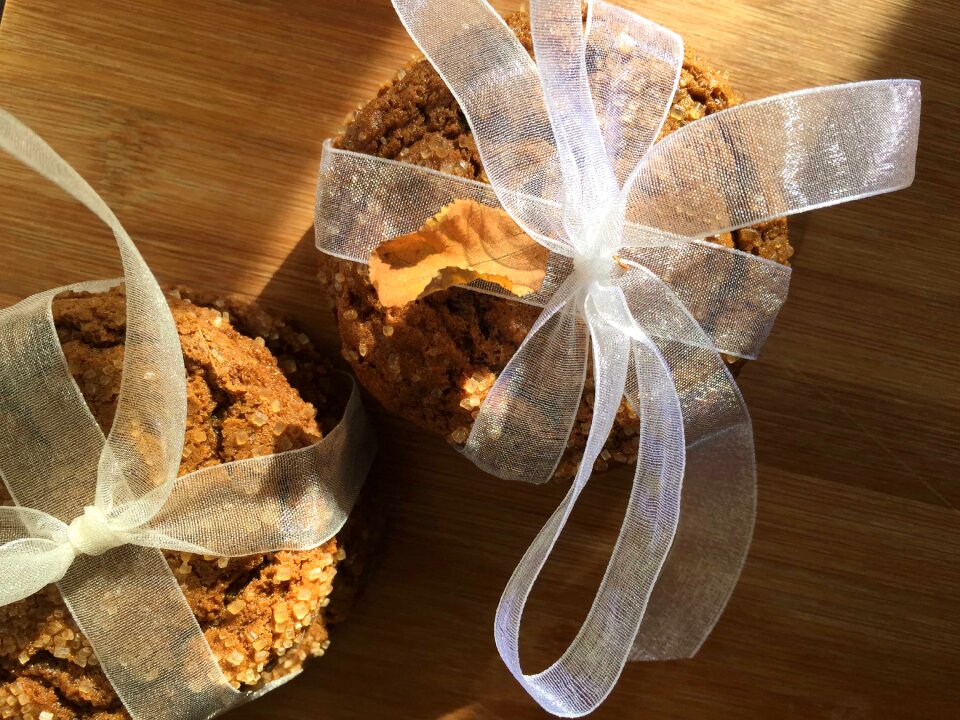 Autumn decorative dessert