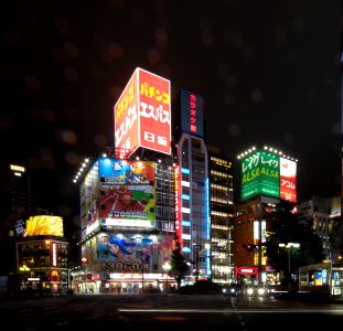 2019 Tokyo Nighttime Neon Pedestrians and Traffic (21) photo