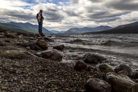 Shore rocky beach