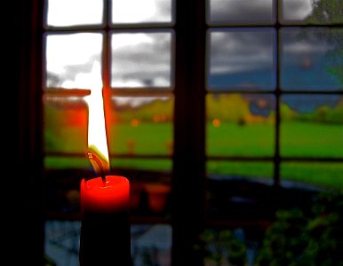 One Candle That Paints the Landscape photo