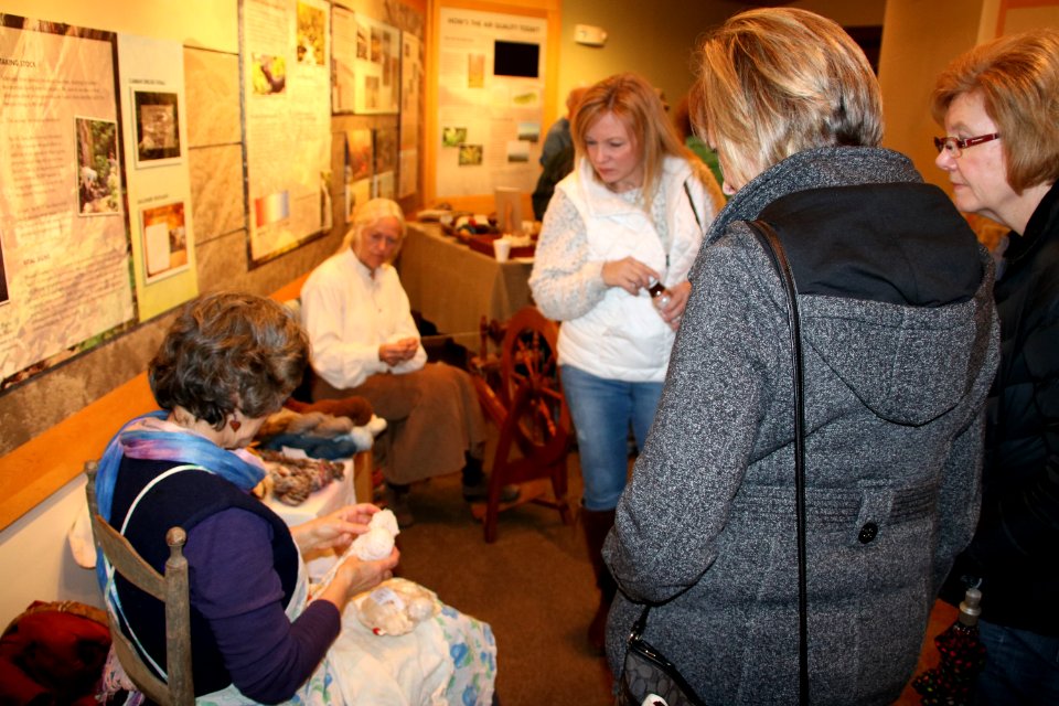 Demonstrators at the 2018 Festival of Christmas Past, December 8, 2018--Warren Bielenberg
