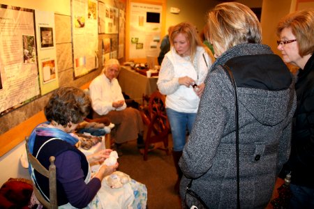 Demonstrators at the 2018 Festival of Christmas Past, December 8, 2018--Warren Bielenberg