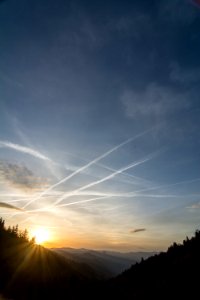Oconaluftee Valley Overlook sunrise, April 2018--Thom McManus