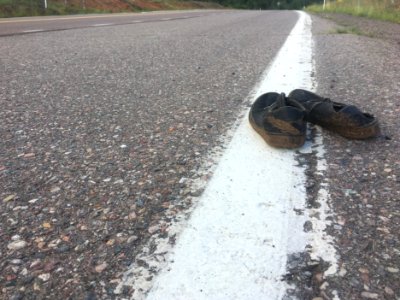 Lost Shoes on The Highway photo