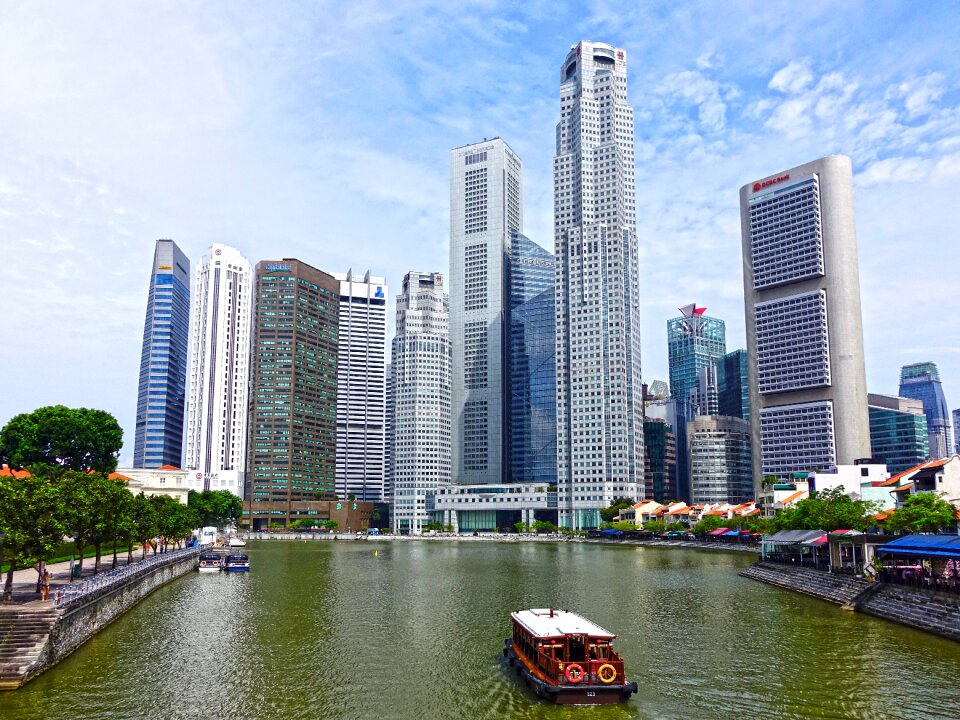 Building water financial district photo