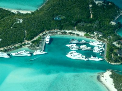 Flying Out over Sampson Cay photo