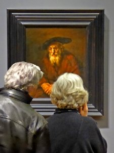 Old Jewish man by Rembrandt, 1654