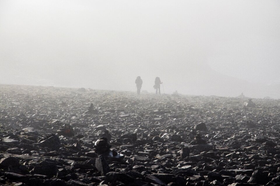 Hiking mountain people
