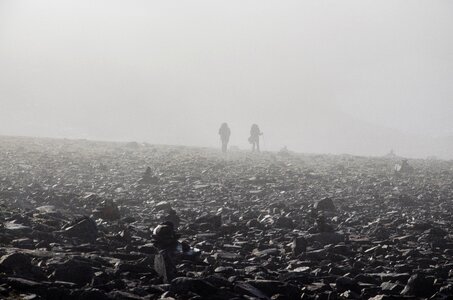 Hiking mountain people