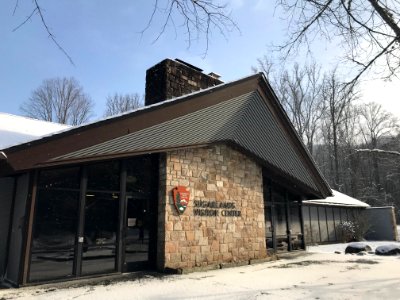 Sugarlands Visitor Center closed for snow, January 2018--Andrea Walton