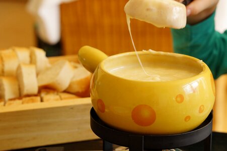 Cheese fondue switzerland specialty photo