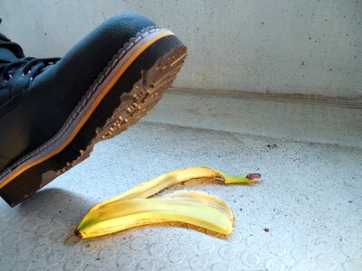 Banana peel banana slip photo