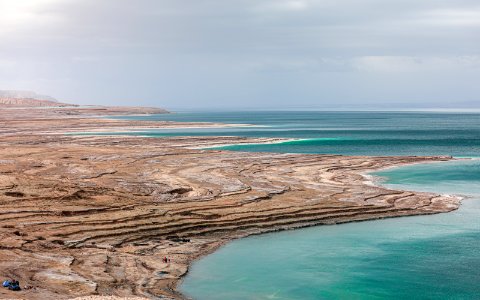 Minus 400 meters below sea level - The Dead Sea photo