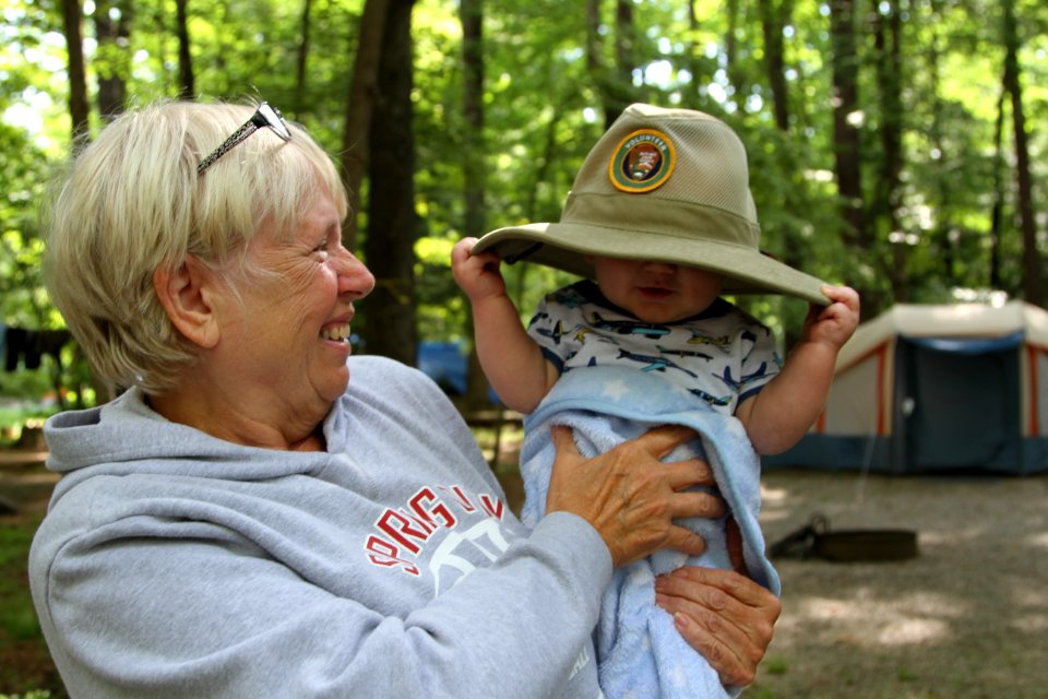 Visitors enjoying campground, July 2014--Warren Bielenberg