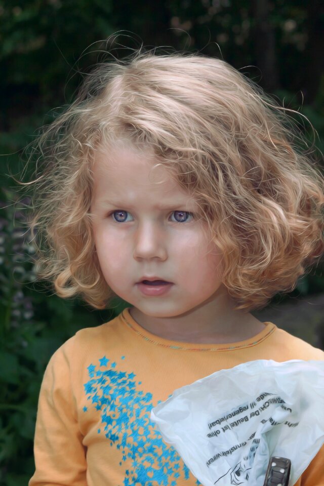 Face child eyes