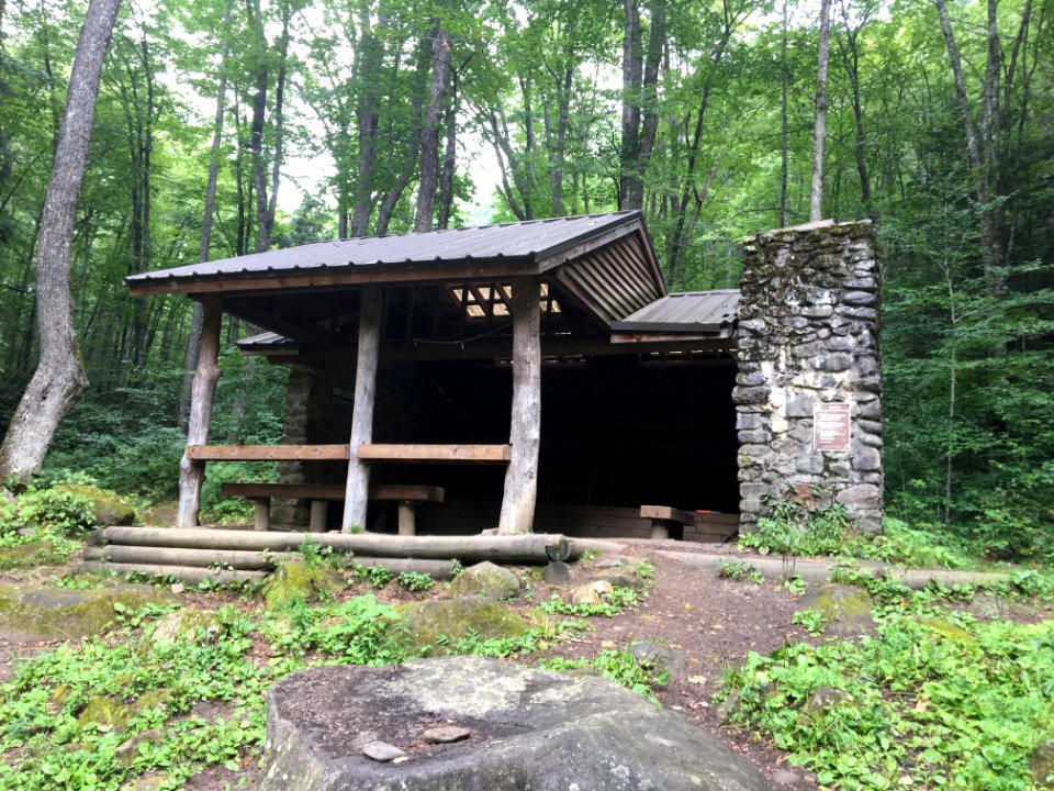 Kephart Prong backcountry shelter, August 2017--Christine Hoyer