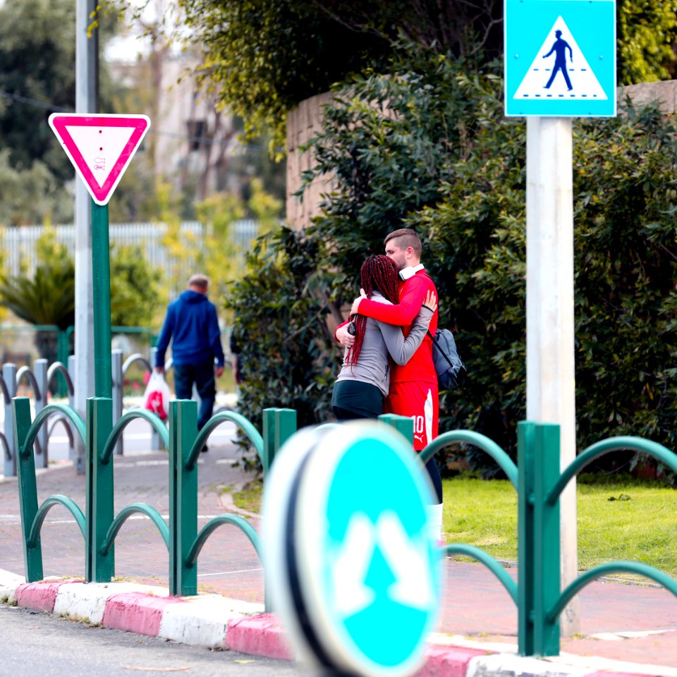 Pedestrian crossing ahead